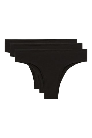 3 culottes - Noir