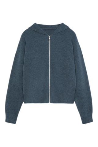 Sweat à capuche - Bleu-gris