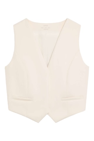 Gilet de costume - Ecru