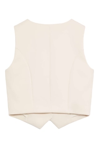 Gilet de costume - Ecru