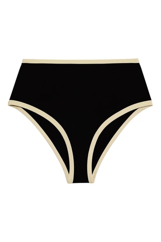Bas de maillot taille haute - Noir