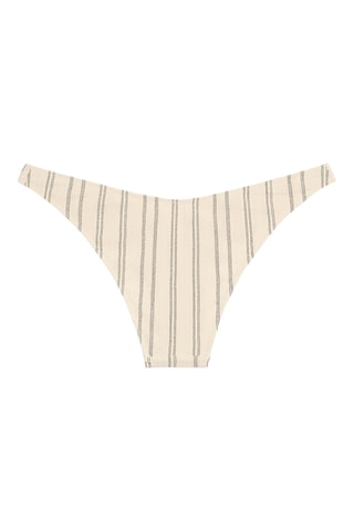 Bas de maillot taille haute - Ecru