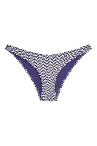 Bas de maillot taille haute - Bleu