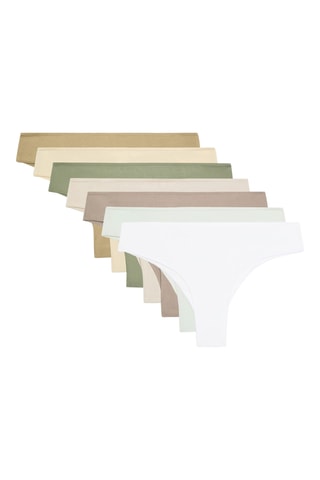 7 tangas - Blanc et vert