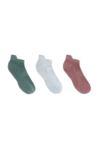 3 paires de socquettes - Vert et gris