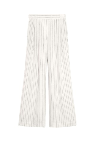 Pantalon wide legs en lin - Ecru