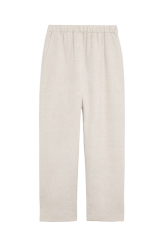 Pantalon slim en lin - Beige