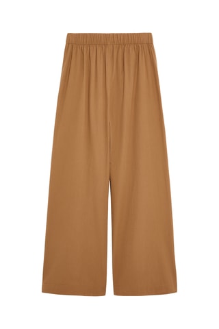 Pantalon wide legs - Marron