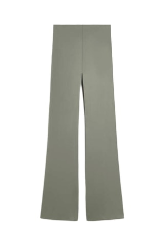 Pantalon flare taille haute - Kaki