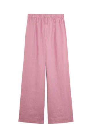 Pantalon relaxed en lin - Mauve