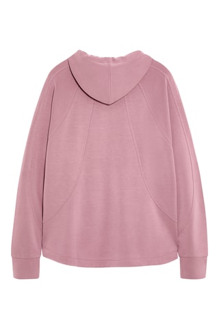 Sweat regular à capuche - Rose
