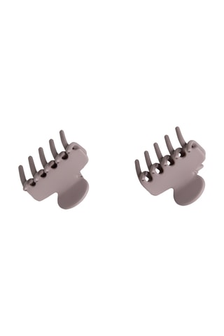 2 barrettes - Mauve