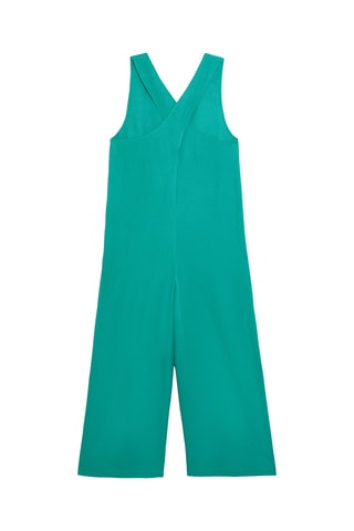 Combinaison en lin - Turquoise
