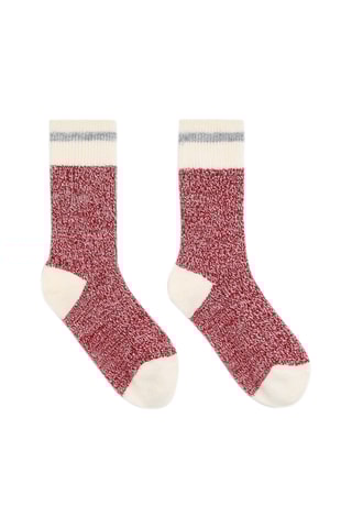 Chaussettes - Rouge chiné