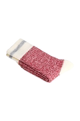 Chaussettes - Rouge chiné