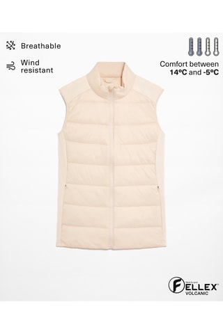 Doudoune sans manches - Beige