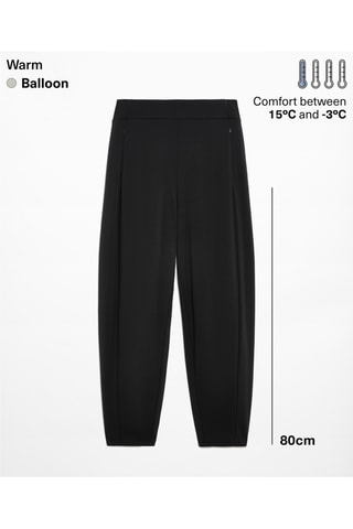 Pantalon wide legs taille haute - Noir