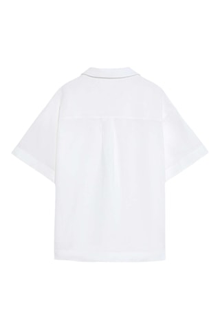 Chemisier en lin - Blanc