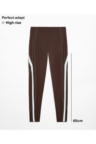 Legging taille haute - Marron