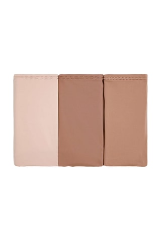 3 culottes - Nude et marron