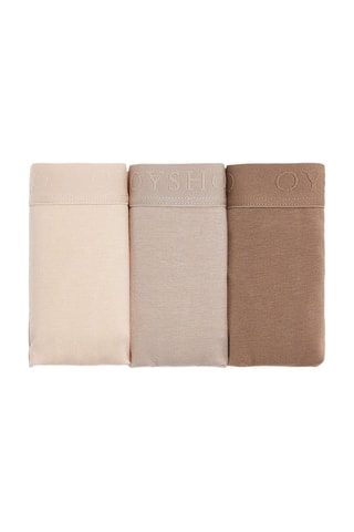 3 tangas - Nude et marron