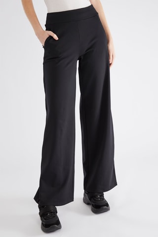 Pantalon regular taille haute - Noir