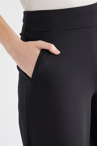 Pantalon regular taille haute - Noir