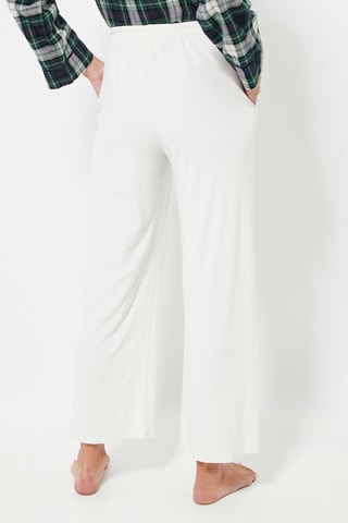 Pantalon de pyjama en velours - Ecru