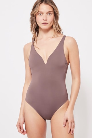 Maillot 1 pièce Taupe