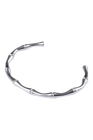 Pulseira rígida - Folheado a ouro branco