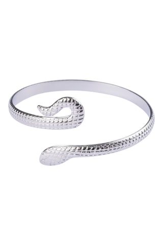 Pulseira rígida - Folheado a ouro branco