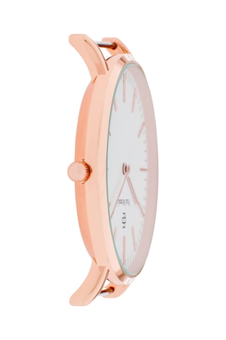 Relógio de quartzo em aço  Dourado-rosa e branco