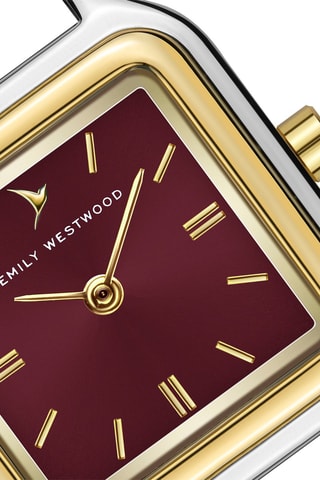 Relógio de quartzo em aço - Prateado e dourado - Emily Westwood
