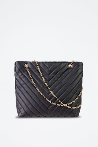 Mala de ombro - Emily Westwood - Preto e dourado