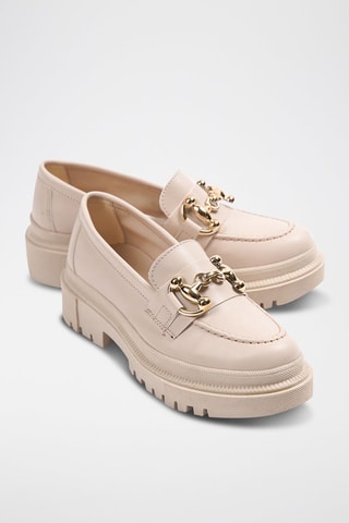 Platform Mocassins - Beige