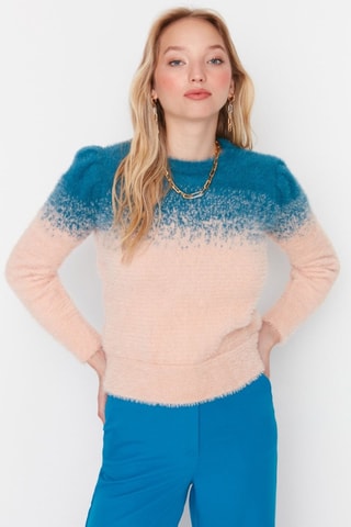 Trui - Blauw en roze