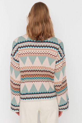 Trui - Groen en Beige