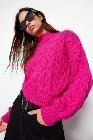 Regular Trui - Fuchsia