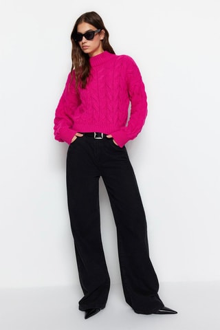 Regular Trui - Fuchsia