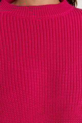 Oversized Trui Fuchsia