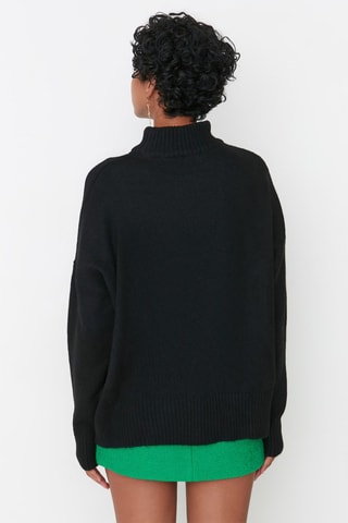 Oversized Trui Zwart