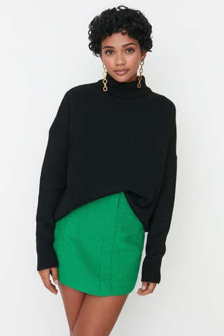 Oversized Trui Zwart
