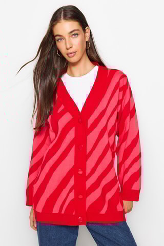 Vest - Fuchsia en rood