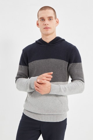 Trui met Capuchon - Marineblauw
