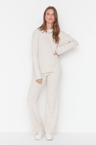 Trui en Broek Wide Legs Beige
