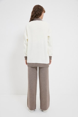 Vest en Broek - Wit en Taupe 