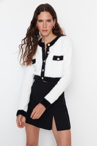Kort Vest Ecru