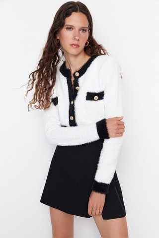 Kort Vest Ecru