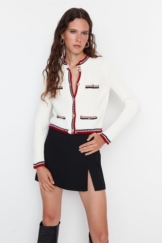 Kort Vest Ecru