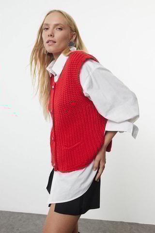 Mouwloos Vest - Rood